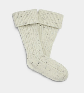UGG Women's Shaye Tall Rainboot Sock - Cream O/S (One Size)