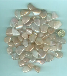 11 Ounces of Natural Rose Quartz Tumbled polished Natural Rose Quartz rough - Picture 1 of 1