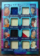 2022-23 Leaf In The Game Used Team Utopia Modano Delvecchio Fuhr Fedorov 34/40