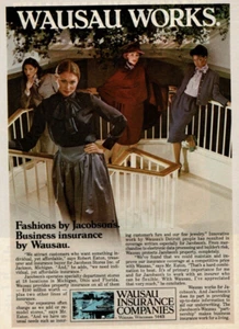 1981 Vintage Print Ad Wausau Works Fashions by Jacobson's Women Bus Insurance - Picture 1 of 2