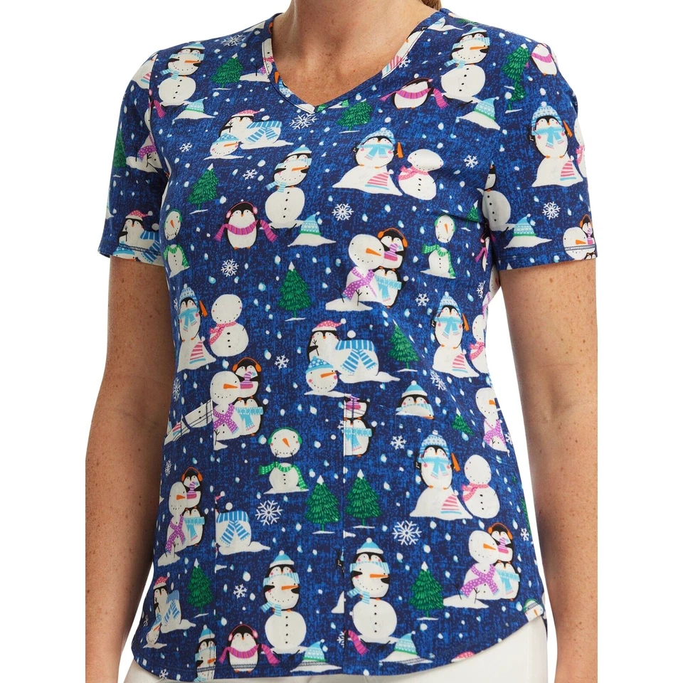 Scrub Star Women's Penquin Playtime Top Size 2X - Image 1 of 4