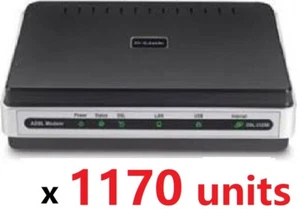 LOT of 1170 units - D-Link DSL-2320B ADSL2+ Ethernet DSL Modem (No wireless) - Picture 1 of 1