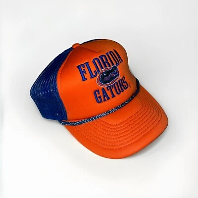 Florida Gators Top Of The World Trucker Mesh Snapback Orange/Blue Hat Cap Sample - Image 1 of 4