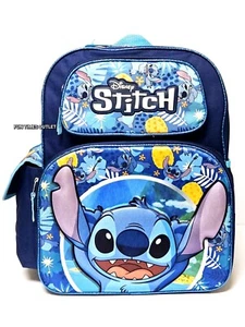 Disney Lilo And Stitch 3D Embossed  Large School Backpack 16" Deluxe Travel Bag  - Picture 1 of 6