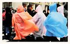 People Colorful Ponchos 2012 Photo Street View Poster Art Postcard Unused