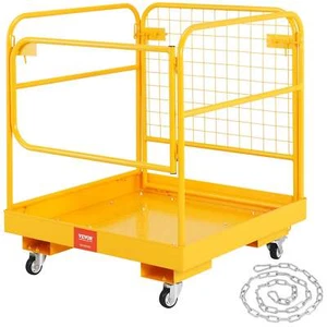 VEVOR Forklift Safety Cage, 544 kg Load Capacity, 92 x 92 cm Folding Forklift... - Picture 1 of 7