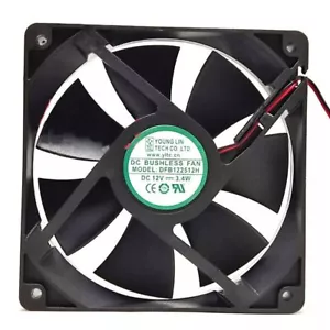 YOUNG LIN DFB122512H 12V 3.4W 12025 12CM Chassis Cooling Fan - Picture 1 of 2