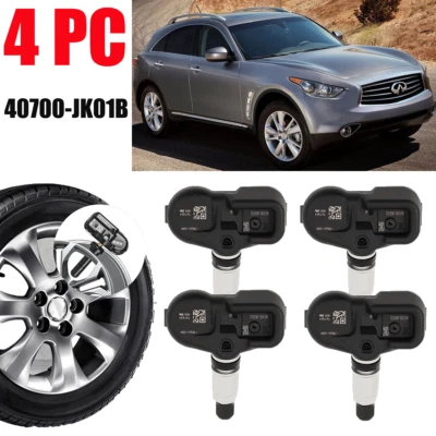 4PCS 40700-JK01B TPMS Tire Pressure Sensor For Infiniti FX35 FX45 FX50 - Imagem 1 de 4