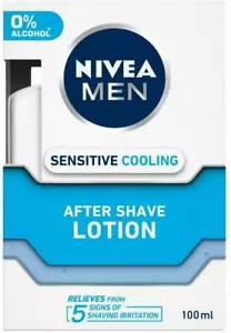 NIVEA MEN After Shave Lotion, Sensitive Cooling, 100ml + Free Shipping - Picture 1 of 2