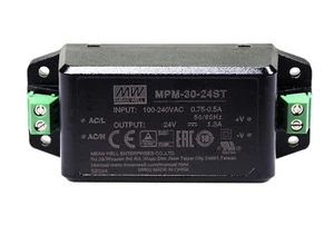 MEANWELL MPM-30-ST Switching Power Supply  5/12//24V/48 Medical Terminal Module - Picture 1 of 5