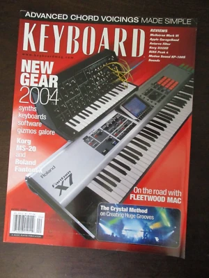 KEYBOARD MAGAZINE APRIL 2004 FLEETWOOD MAC CRYSTAL METHOD HUGE GROOVES MUSIC - Image 1 of 2