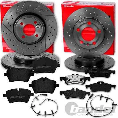 DISCOS DE FRENO DEPORTIVOS BREMBO + PASTILLAS DELANTERAS + TRASERAS aptos para MINI R50 R53 R52 - Imagen 1 de 4