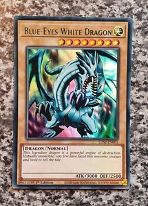 Yugioh LDS2-EN001 Blue-Eyes White Dragon 1st Edition Ultra Rare GREEN NM - Bild 1 von 3