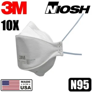 10 Pack 3M Aura 9205+ Particulate Respirator N95 Dispoable NIOSH Face Mask Cover - Picture 1 of 9