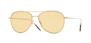 Oliver Peoples 0OV 1276ST TK-3 5311R6 Brushed Gold/Yellow Sunglasses - Picture 1 of 3