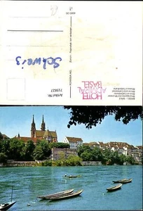 719827 Basel Bale Rheinpartie mit Münster Rhin et Cathedrale - Picture 1 of 1