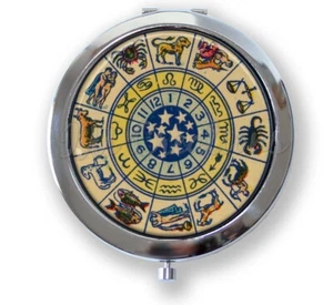 Vintage Style Image NUR of Zodiac Celestial Astrology - Compact Mirror - Bild 1 von 4