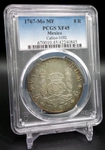1767-Mo MF Mexico 8 Reales Calico-1092 PCGS XF45 - C153 - .705 - Picture 1 of 7