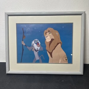 Disney Lion King Vintage 1995 Store Lithograph Picture Mufasa Rafiki - Picture 1 of 7