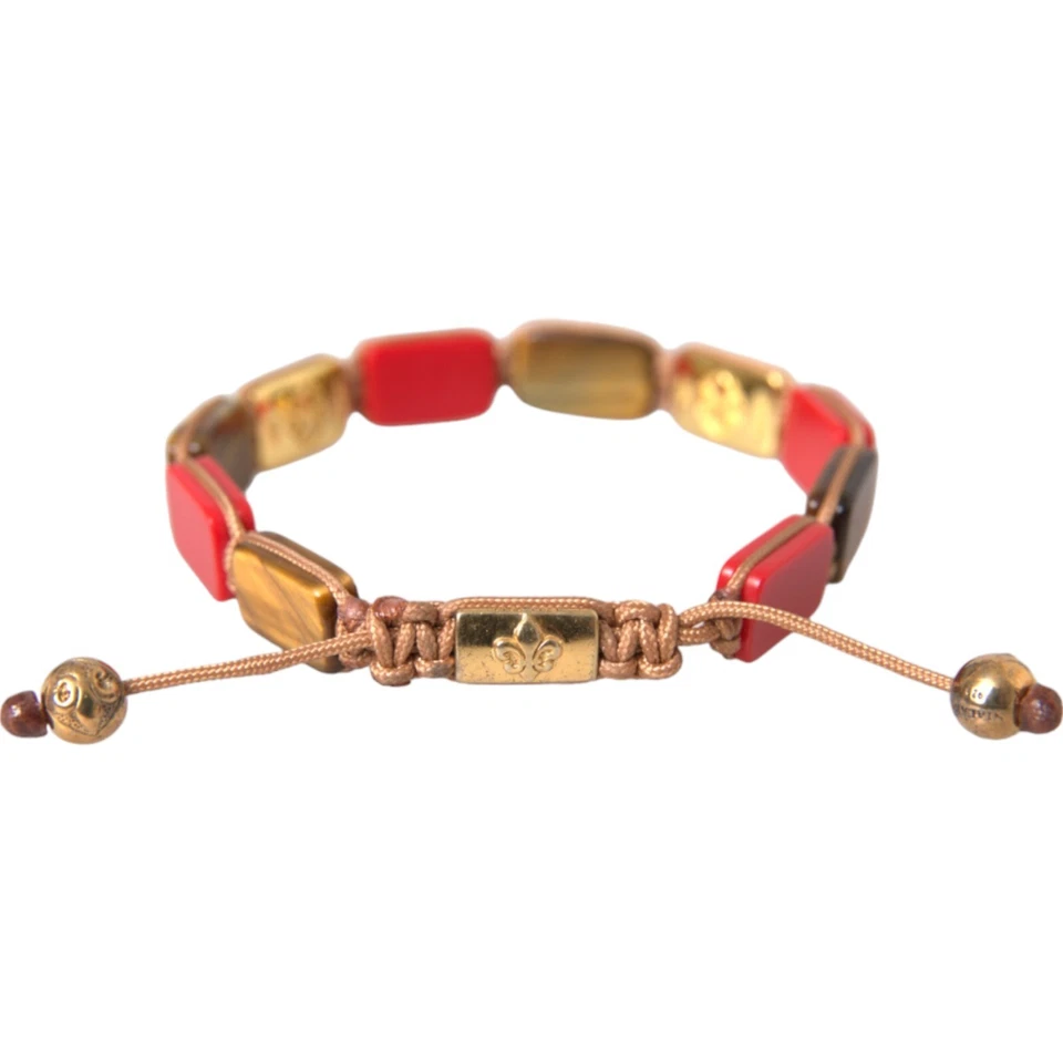 Pulsera NIALAYA Auténtica Circonita cúbica Ojo de Tigre Coral Rojo Plata 925 Para Hombre s. L 400usd Foto 1 de 4