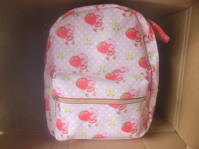 Strawberry Shortcake 11 Inches Small Kid PU Backpack With Adjustable Straps NWT