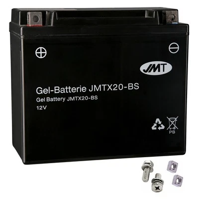 Gel Battery YTX20-BS for Harley Davidson XLH 883 Sportster Hugger 1988-1996 Model - Image 1 of 4