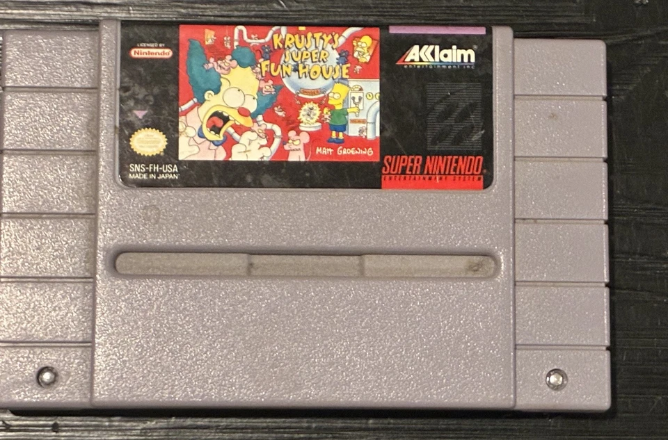 Krusty's Super Fun House (Super Nintendo Entertainment System, 1992) - Image 1 of 1