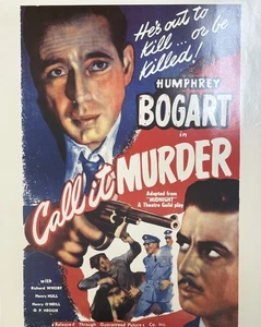 Call it Murder (1934) protagonizada por Humphrey Bogart, póster de la película - Imagen 1 de 1