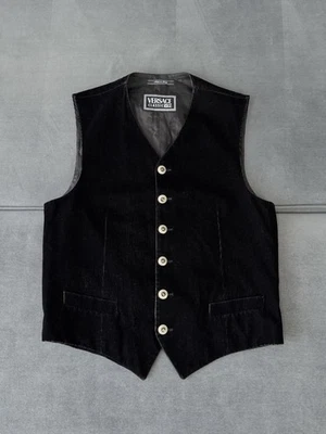 Chaleco Versace Clásico V2 Vintage Pana Glamour Lujo Años 90 Para Hombre M Foto 1 de 4