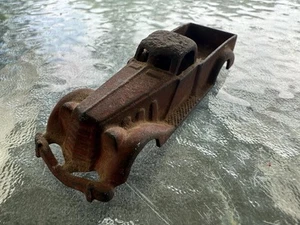 VINTAGE 1930'S HUBLEY #2234 Orange LONG Pickup TRUCK - Picture 1 of 13