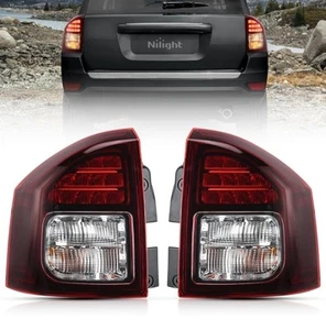 Par de luces traseras LED izquierda y derecha de freno con bombillas para Jeep Compass 2014-2017 NUEVO - Imagen 1 de 8