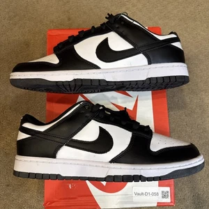 Size 10 - Nike Dunk Low Retro Black White Shoes - Picture 1 of 8