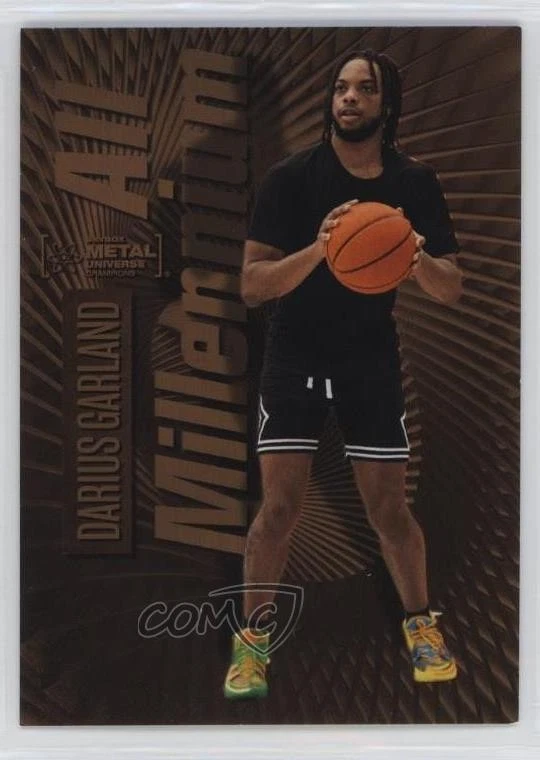 2023 Skybox Metal Universe Champions All-Millennium Orange FX /25 Darius Garland - Image 1 of 2