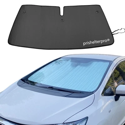 Fit For Honda Fit Hatchback 14-20 Front Windshield Black Silver Camp Rest Shade - Image 1 of 4