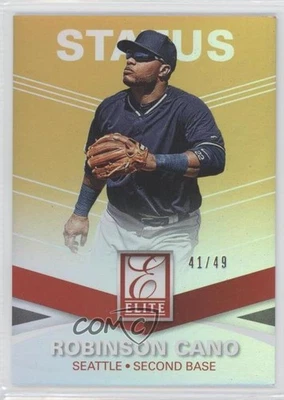 2015 Panini Elite Status Gold /49 Robinson Cano #42 - Image 1 of 2