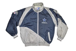 Dallas Cowboys Men's Size M Jacket Bomber Windbreaker PRO Player Feel the Power - Picture 1 of 8