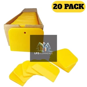 20 pack 4'' Reusable Plastic Spreader - Auto Body Filler Yellow Spreaders - Picture 1 of 3