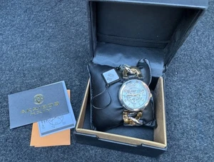 Akribos XXIV Mens Watch AK531 Gold New with Tags - Picture 1 of 4
