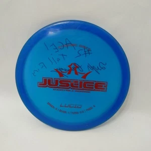Used Dynamic Discs Lucid Justice Blue 176g Midrange Disc Golf Good Inked - Photo 1/7