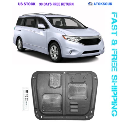 For 2011-2017 Nissan Quest Under Engine Lower Cover Splash Shield Mud Guard - Image 1 of 4