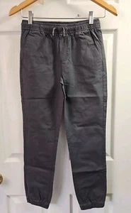 NWOT HANNA ANDERSSON GRANITE GREY TWILL JOGGERS PANTS 140 10 $48 - Picture 1 of 5