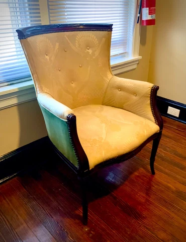 VINTAGE French Louis XVI Style Fauteuil Arm Chair, French Country Home Decor Cover