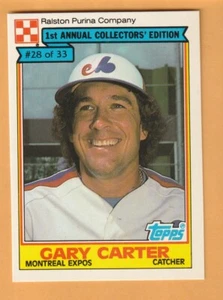 Gary Carter Montreal Expos 1984 Ralston Purina #28 HOF 3W - Picture 1 of 2