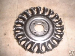 5 x Drahtbürsten Scheibenbürste grob 115 mm Ø Zopfbürste Rundbürste gezopft Flex - Bild 1 von 1