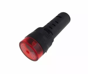 Señal LED de 24 V e indicador de zumbador montaje de panel M16 CA/DC - rojo - Imagen 1 de 1