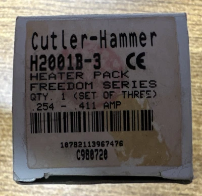 CUTLER-HAMMER H2001B-3 HEATER PACK FREEDOM SERIES SET OF 3 254-411A *NEW IN BOX* - Image 1 of 4
