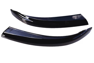 VW T6 2015-19 Gloss Black eyebrows eyelids for front headlight headlamps brows - Picture 1 of 6