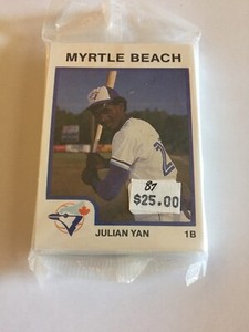1987 MYRTLE BEACH BLUE JAYS PROCARDS MILB BASEBALL CARD SET