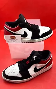 Air Jordan Retro 1 Low Black Toe Size 11 Gym Red White 553558-116 - Picture 1 of 9
