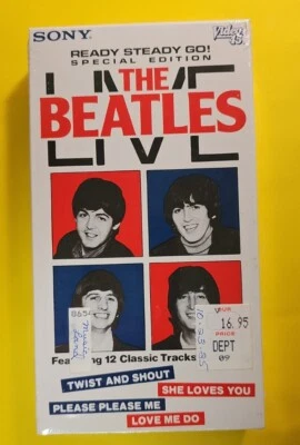 The Beatles VHS Live Ready Steady Go! VHS SEALED Sony NO BARCODE  - Image 1 of 4